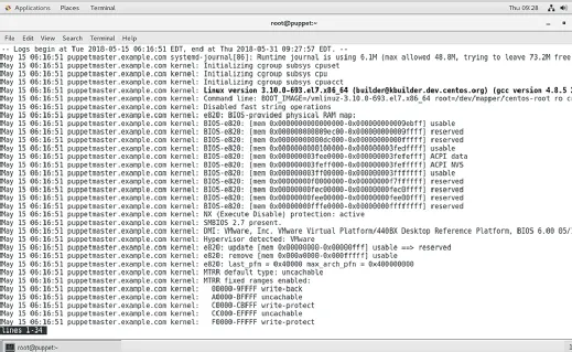 Example of a log file